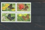 Palau Inseln Viererblock Palau Inseln Viererblock 366-369 postfrisch Schmetterlinge MiNr. 366-369 postfrisch Schmetterlinge -