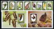 Grenada/ Grenadinen Grenada/ Grenadinen 1683-1690 + Bl. 268-269 postfrisch Schmetterling MiNr. 1683-1690 + Bl. 268-269 postfrisch Schmetterling -