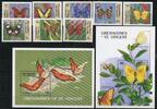 St. Vincent Grenadinen St. Vincent Grenadinen 664-671 + Bl. 46-47 postfrisch Schmetterling MiNr. 664-671 + Bl. 46-47 postfrisch Schmetterling -