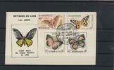 Laos Laos 151-154 Schmetterling Ersttagesbrief/FDC MiNr. 151-154 Schmetterling Ersttagesbrief/FDC -