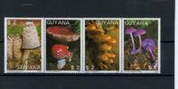 Guyana Viererstreifen Guyana Viererstreifen 2080-2083 postfrisch Pilze MiNr. 2080-2083 postfrisch Pilze -