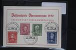BRD 117-120 auf Postkarte Passionsspiele Oberammergau -