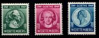 Fr. Zone Württemberg Fr. Zone Württemberg 44-46 postfrisch MiNr. 44-46 postfrisch -
