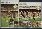 Belize Belize 688-693 und Block 55-56 postfrisch Fußball MiNr. 688-693 und Block 55-56 postfrisch Fußball -