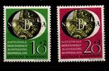 BRD Bund BRD Bund 141-142 postfrisch Nationale Briefmarkenausstellung Wuppertal MiNr. 141-142 postfrisch Nationale Briefmarkenausstellung -