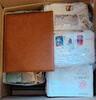 ALLES MUSS RAUS - ca 15kg Wunderkiste mit Alben, Briefmarken, Belegen uvm -