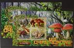 Togo Togo 7364-7367 und Block 1282 postfrisch Kleinbogen / Pilze MiNr. 7364-7367 und Block 1282 postfrisch Kleinbogen / Pilze -