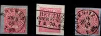 Norddeutscher Bund Norddeutscher Bund 16 (3x) gestempelt Stempellot Beuthe Oberschlesien MiNr. 16 (3x) gestempelt Stempellot Beuthe Oberschlesien -