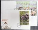 Burundi Burundi 1871-1876 und Block 142 gestempelt als FDC / Pilze MiNr. 1871-1876 und Block 142 gestempelt als FDC / Pilze -