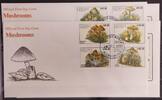 Ghana Ghana 1449-1456 und Block 164 und 165 gestempelt als FDC / Pilze MiNr. 1449-1456 und Block 164 und 165 gestempelt als FDC / Pilz -