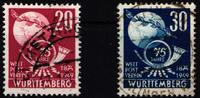 Fr. Zone Württemberg Fr. Zone Württemberg 51-52 gestempelt MiNr. 51-52 gestempelt -