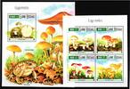 Guinea Bissau Guinea Bissau 8030-8033 und Block 1397 postfrisch Kleinbogen / Pilze MiNr. 8030-8033 und Block 1397 postfrisch Kleinbogen / Pilz -
