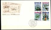 Kanada Kanada 999-1002 gestempelt Viererblock / als FDC MiNr. 999-1002 gestempelt Viererblock / als FDC -