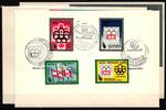 Uruguay Uruguay 1350-1353 und Block 24 und 25 gestempelt als FDC / Raumfahrt MiNr. 1350-1353 und Block 24 und 25 gestempelt als FDC / Ra -