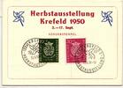 BRD 121-122 auf Festkarte Herbstausstellung -