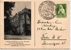 BRD 151 auf Postkarte als Einzelfrankatur portogerecht -