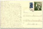 BRD 153 auf Postkarte als Einzelfrankatur portogerecht -