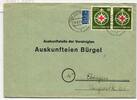 BRD 164 auf Brief als Mehrfachfrankatur portogerecht -
