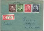 BRD 173-176 auf Brief als Mischfrankatur -