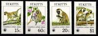 St. Kitts St. Kitts 184-187 postfrisch Affen MiNr. 184-187 postfrisch Affen -