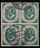 BRD BRD 134 gestempelt 4er Block MiNr. 134 gestempelt 4er Block -