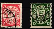 Danzig Danzig 193 D-194 D gestempelt Rollenzähnung MiNr. 193 D-194 D gestempelt Rollenzähnung -