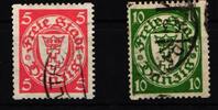 Danzig Danzig 193 D-194 D gestempelt Rollenzähnung MiNr. 193 D-194 D gestempelt Rollenzähnung -