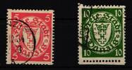 Danzig Danzig 193 D-194 D gestempelt Rollenzähnung MiNr. 193 D-194 D gestempelt Rollenzähnung -