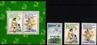 Surinam Surinam 1497-1499 und Block 64 postfrisch Weihnachten MiNr. 1497-1499 und Block 64 postfrisch Weihnachten -