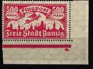 Danzig Danzig 137 postfrisch als Eckrand MiNr. 137 postfrisch als Eckrand -