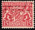 Bayern Dienstmarken Bayern Dienstmarken D 27 w gestempelt geprüft Helbig BPP MiNr. D 27 w gestempelt geprüft Helbig BPP -