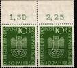 BRD Bund BRD Bund 163 postfrisch als Paar, OR angetrennt, geprüft Schlegel BPP MiNr. 163 postfrisch als Paar, OR angetrennt, geprüft Schl -