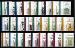 BRD BRD 1339 ff postfrisch SWK bis 1993 Ecke oben links komplett MiNr. 1339 ff postfrisch SWK bis 1993 Ecke oben links komplett -