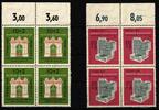 BRD Bund BRD Bund 171-172 postfrisch 4er Block vom Oberrand MiNr. 171-172 postfrisch 4er Block vom Oberrand -