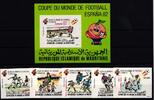 Mauretanien Mauretanien 768-772 B und Block 37 B postfrisch Fußball MiNr. 768-772 B und Block 37 B postfrisch Fußball -