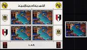 Libyen Libyen 590 und Block 32 postfrisch Raumfahrt MiNr. 590 und Block 32 postfrisch Raumfahrt -