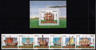 Laos Laos 1600-1605 und Block 164 postfrisch Schiffe MiNr. 1600-1605 und Block 164 postfrisch Schiffe -