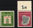 BRD Bund BRD Bund 171-172 postfrisch 20 Pfenning vom Oberrand MiNr. 171-172 postfrisch 20 Pfenning vom Oberrand -