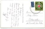 BRD Bund 164 auf Postkarte als Einzelfrankatur portogerecht -