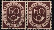 BRD Bund BRD Bund 135/135 gestempelt waagerechtes Paar MiNr. 135/135 gestempelt waagerechtes Paar -