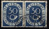 BRD Bund BRD Bund 132/132 gestempelt waagerechtes Paar MiNr. 132/132 gestempelt waagerechtes Paar -