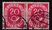 BRD Bund BRD Bund 130/130 gestempelt waagerechtes Paar MiNr. 130/130 gestempelt waagerechtes Paar -