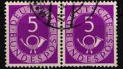 BRD Bund BRD Bund 125/125 gestempelt waagerechtes Paar MiNr. 125/125 gestempelt waagerechtes Paar -