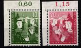 BRD Bund BRD Bund 153-154 postfrisch Falz am Oberrand MiNr. 153-154 postfrisch Falz am Oberrand -
