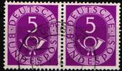 BRD Bund BRD Bund 125 gestempelt waagerechtes Paar MiNr. 125 gestempelt waagerechtes Paar -