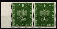 BRD Bund BRD Bund 163 postfrisch als waagerechtes Paar MiNr. 163 postfrisch als waagerechtes Paar -