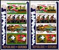 Burundi Burundi Block 79-80 B postfrisch Weltpostverein/ UPU MiNr. Block 79-80 B postfrisch Weltpostverein/ UPU -