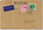Berlin 141-142 auf Brief als Mischfrankatur portogerecht -