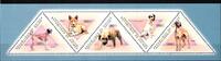 Guinea Guinea 8658-8662 postfrisch als ZD-Bogen, Hunde MiNr. 8658-8662 postfrisch als ZD-Bogen, Hunde -