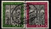 BRD Bund BRD Bund 139-140 gestempelt mit zusammengehörigem Bahnpoststempel MiNr. 139-140 gestempelt mit zusammengehörigem Bahnpoststempel -